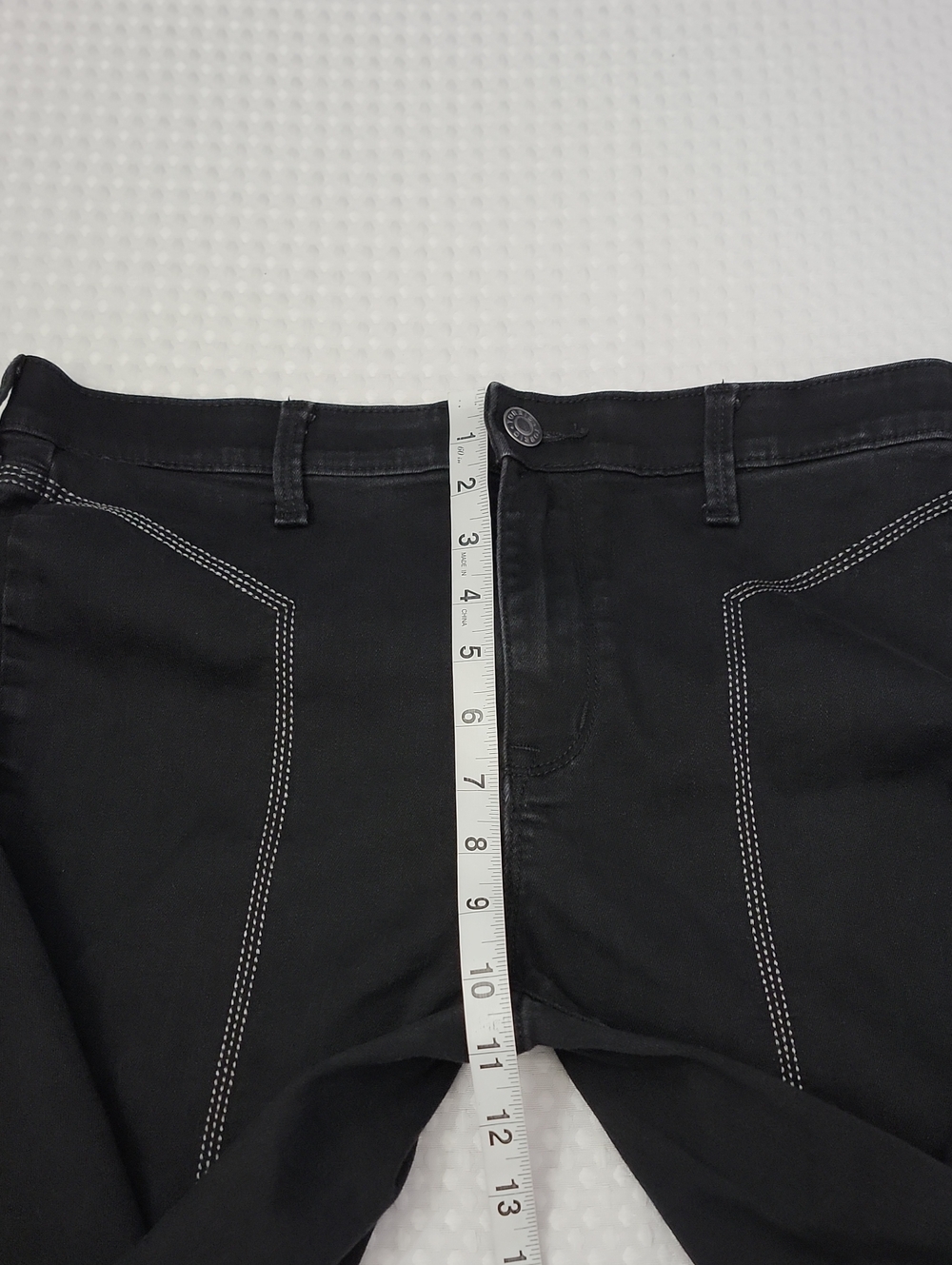 Torrid Sky High Flare Jeans Black Size 10T 10 Tall Super Soft Contrast Stitch - Picture 10 of 12